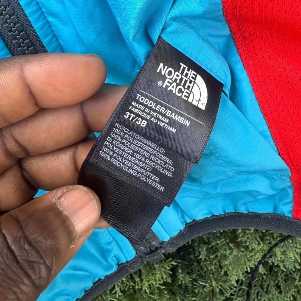 The North Face Kids Reversible Hooded Windbreaker Fleece Lined Jacket Size 3T
